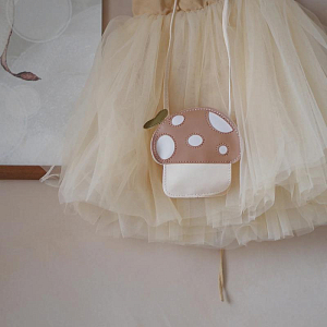 Сумка Mrs. Ertha "Mushroom", ванильная с коричневым